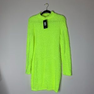 Warm At Night Fuzzy Sweater Dress